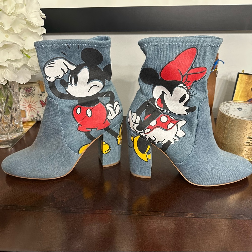 Disney x Aldo Denim Mickey & Minnie Boots